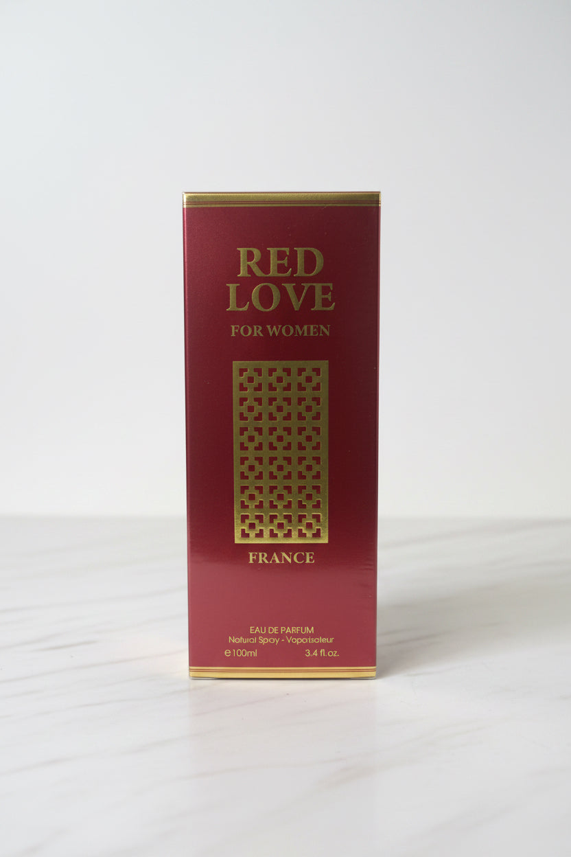 RED LOVE Women's Eau de Parfum 3.4 Oz Spray by Fragrance