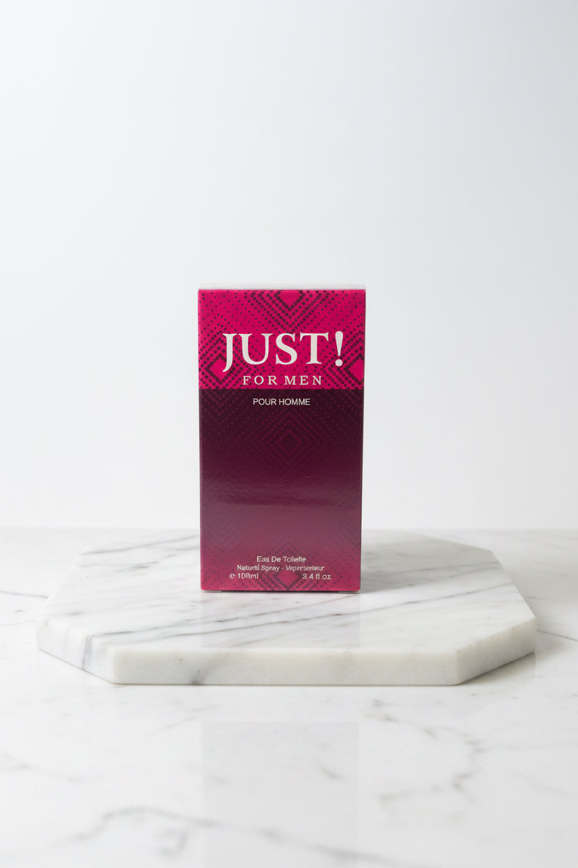 “JUST! For Men Eau de Parfum Natural Spray - Vaporisateur e100ml 3.4 Fl. Oz.