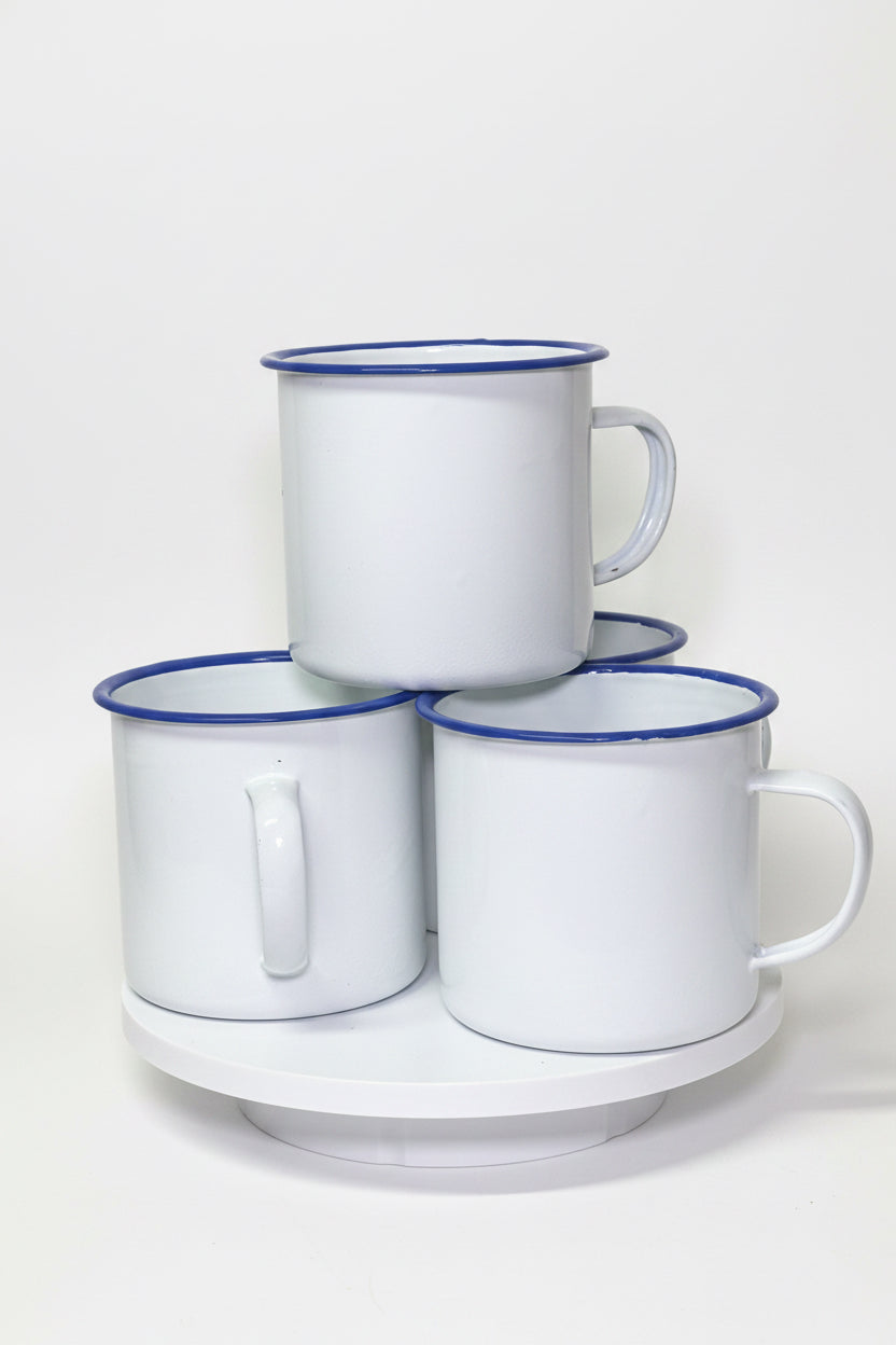 Gode Blanc Petit / White Enamel Mug, Haitian Vodou