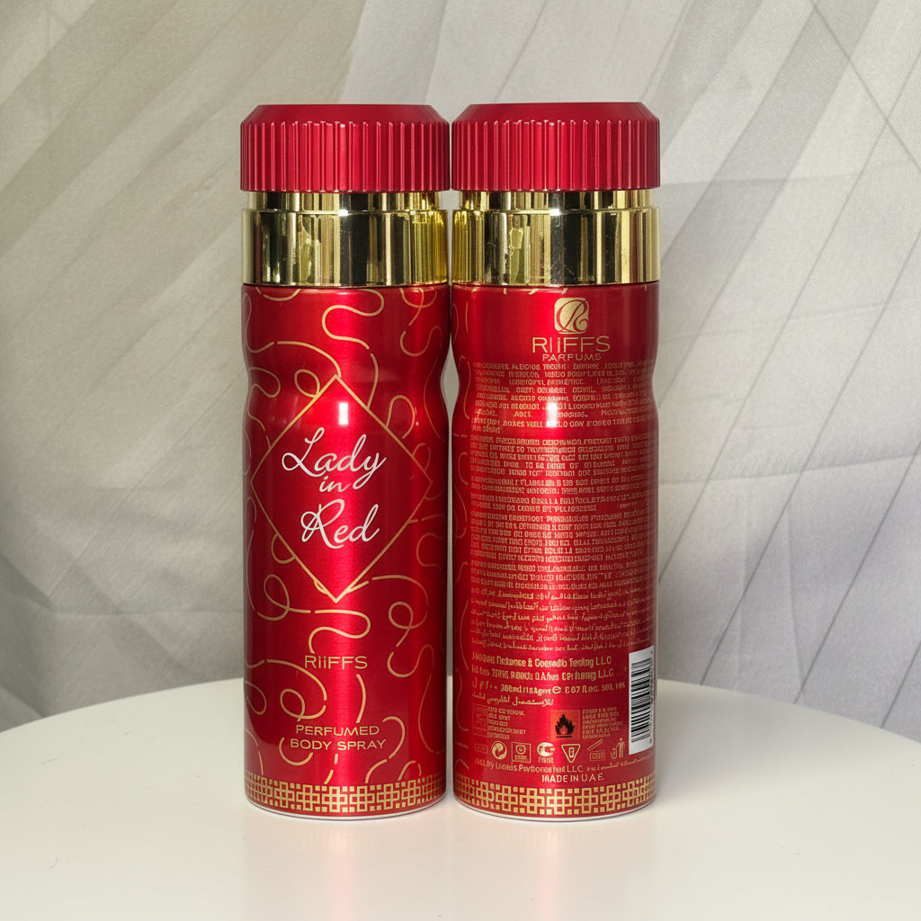 RIIFFS Lady In Red Perfumed Body Spray (200ML)