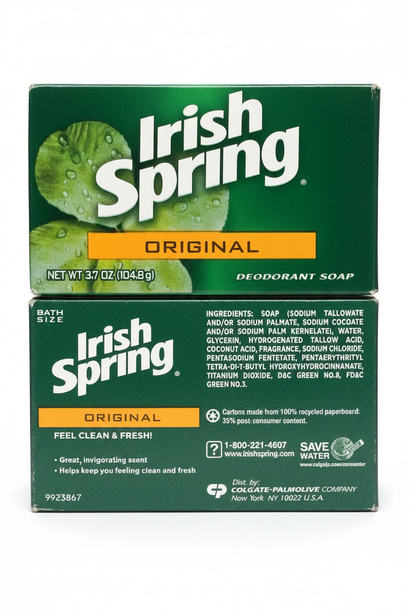 Irish Spring Original Clean Bar Soap Pack 2