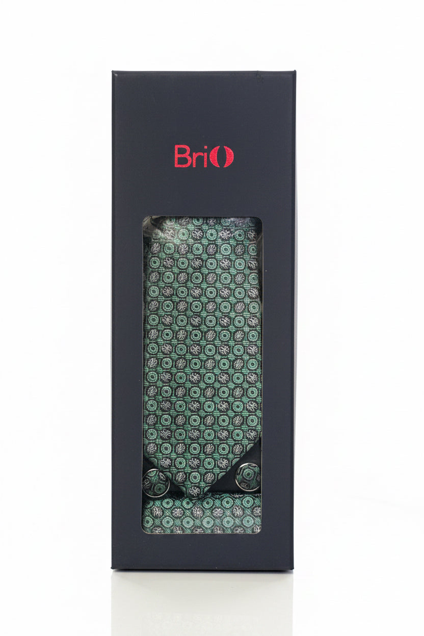 BriO Men's 100% Pure Silk Neck Tie