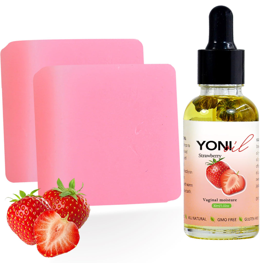 Strawberry Yoni Soap Bar & Oil Set of 2
