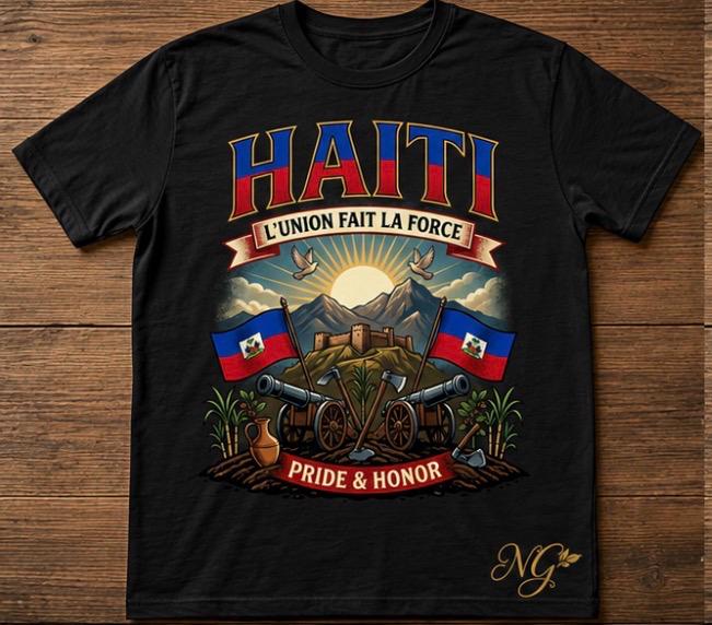 Haiti L'union fait la force t-shirt