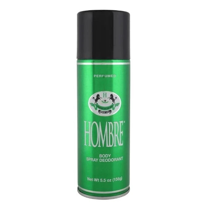 Hombre Perfumed Body Spray Deodorant for Men, Regular Size, Spray, 5.5 oz