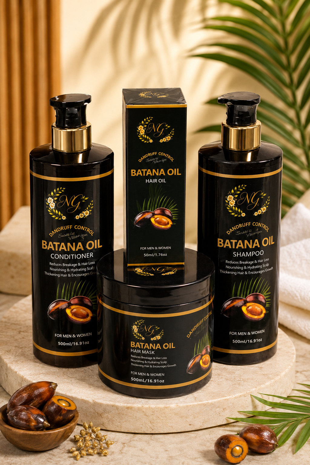 NG Batana Oil Dandruff Control Set of 4
