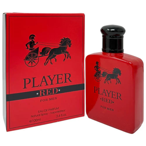 Player Red for Men by Fragrance Couture, 3.4 fl oz (100ml)