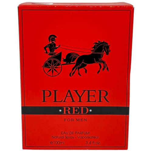 Player Red for Men by Fragrance Couture, 3.4 fl oz (100ml)