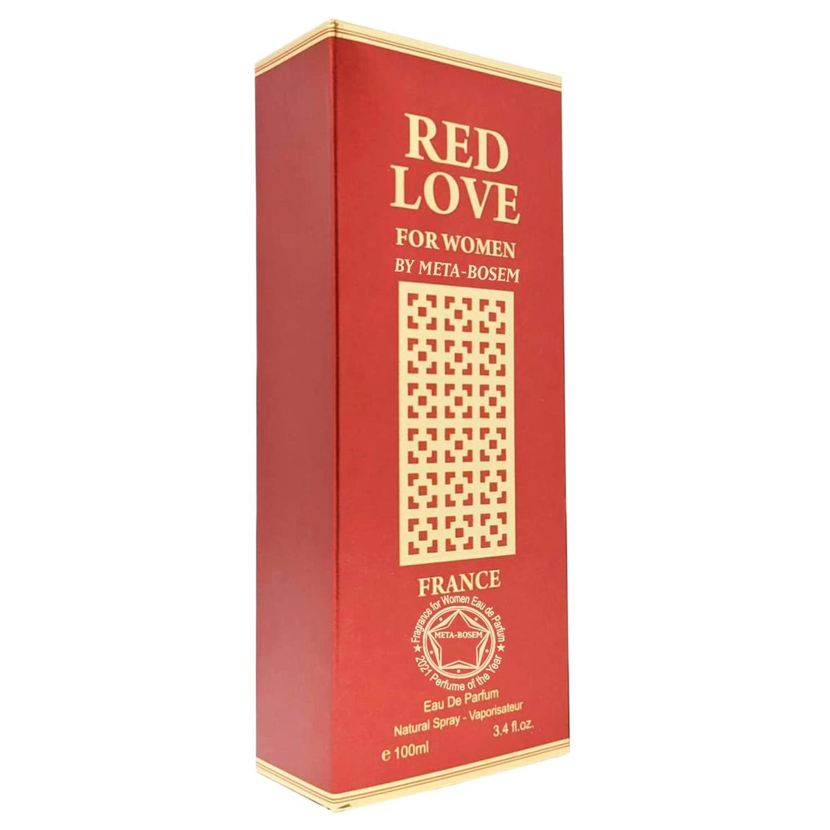 RED LOVE Women's Eau de Parfum 3.4 Oz Spray by Fragrance