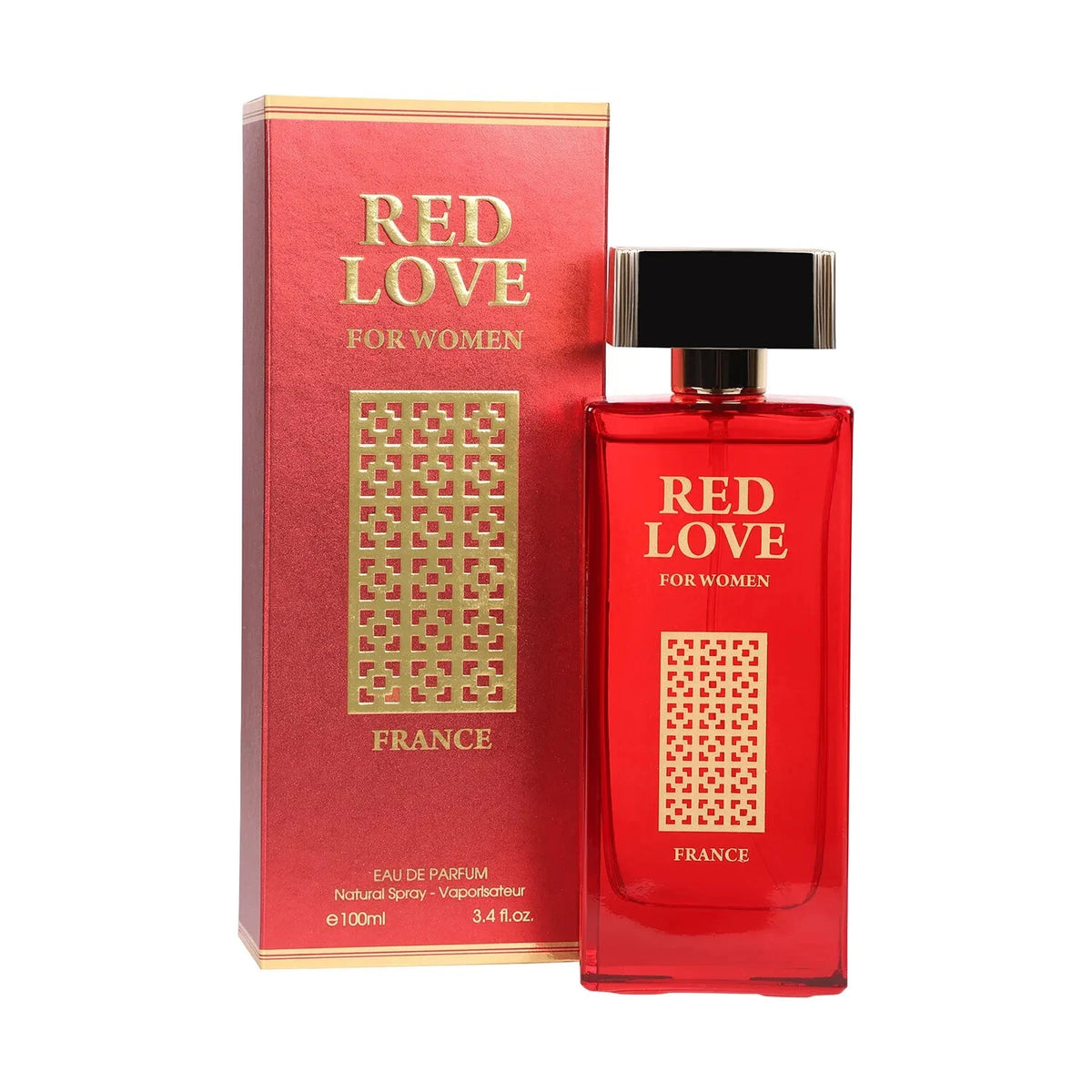 RED LOVE Women's Eau de Parfum 3.4 Oz Spray by Fragrance