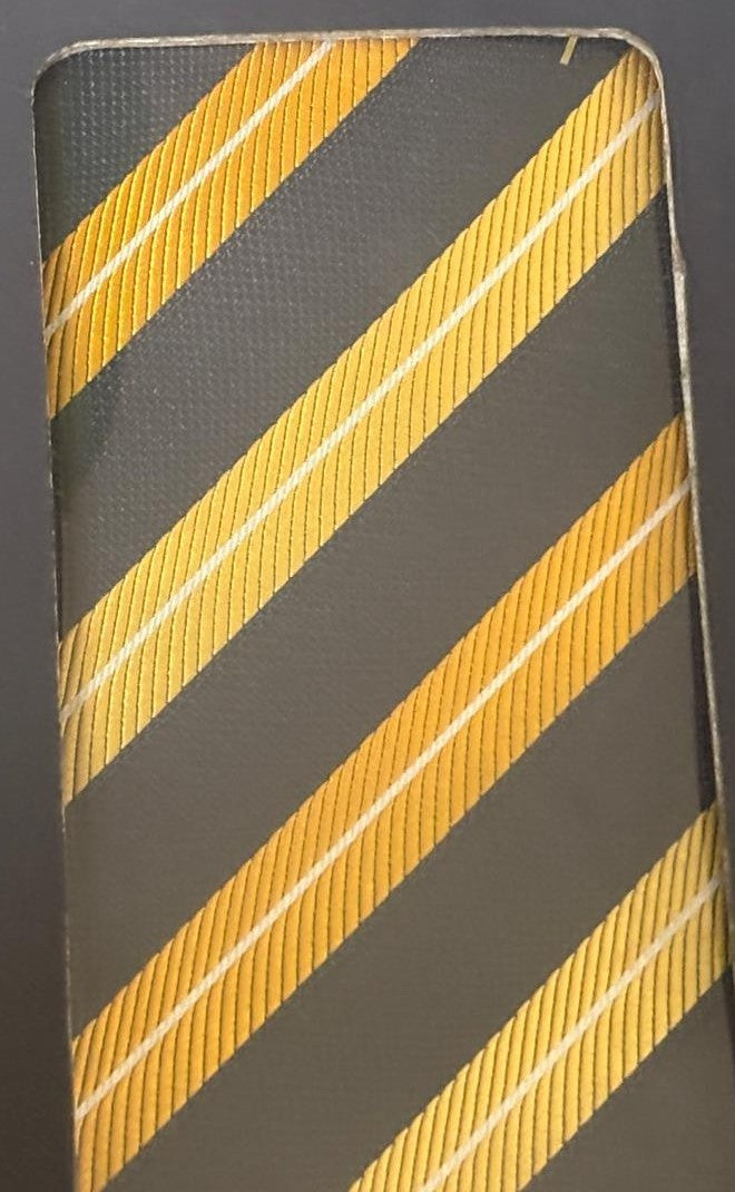BriO Men's Tie Box Set – Gold and Black Stripe