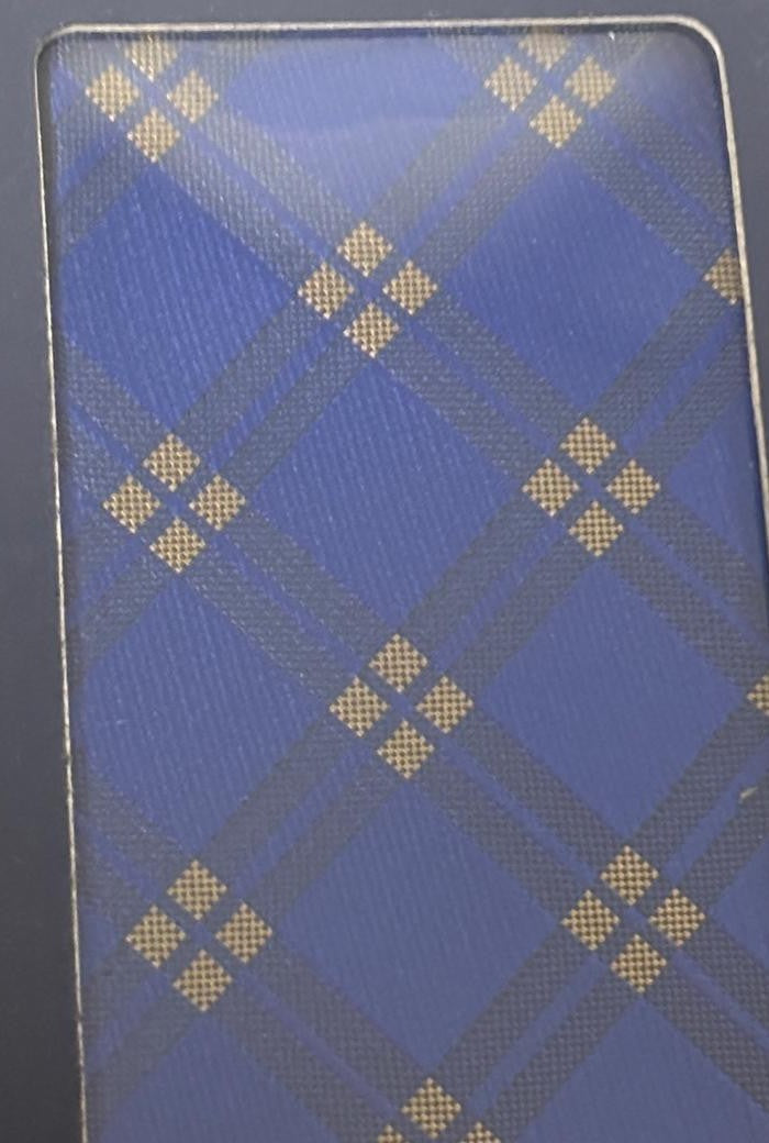 BriO Men's Tie Box Set – Royal Blue with Gold Plaid