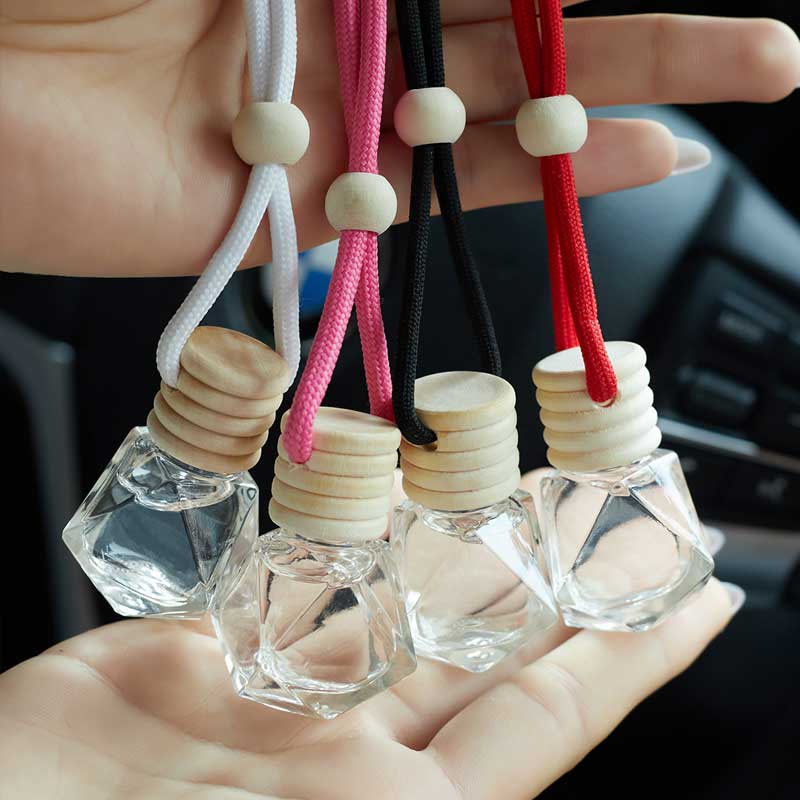 Cars Aroma Air Freshener Hanging Perfume Essential Oil Car Diffuser Hanging Car Bottles Perfume