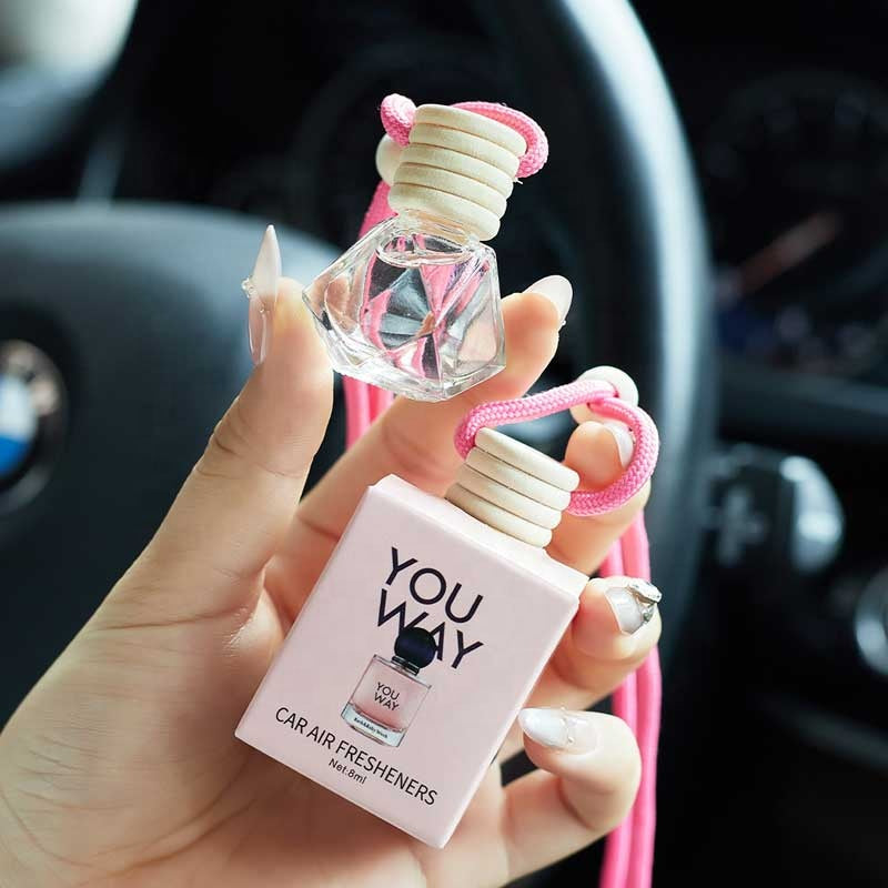 Cars Aroma Air Freshener Hanging Perfume Essential Oil Car Diffuser Hanging Car Bottles Perfume