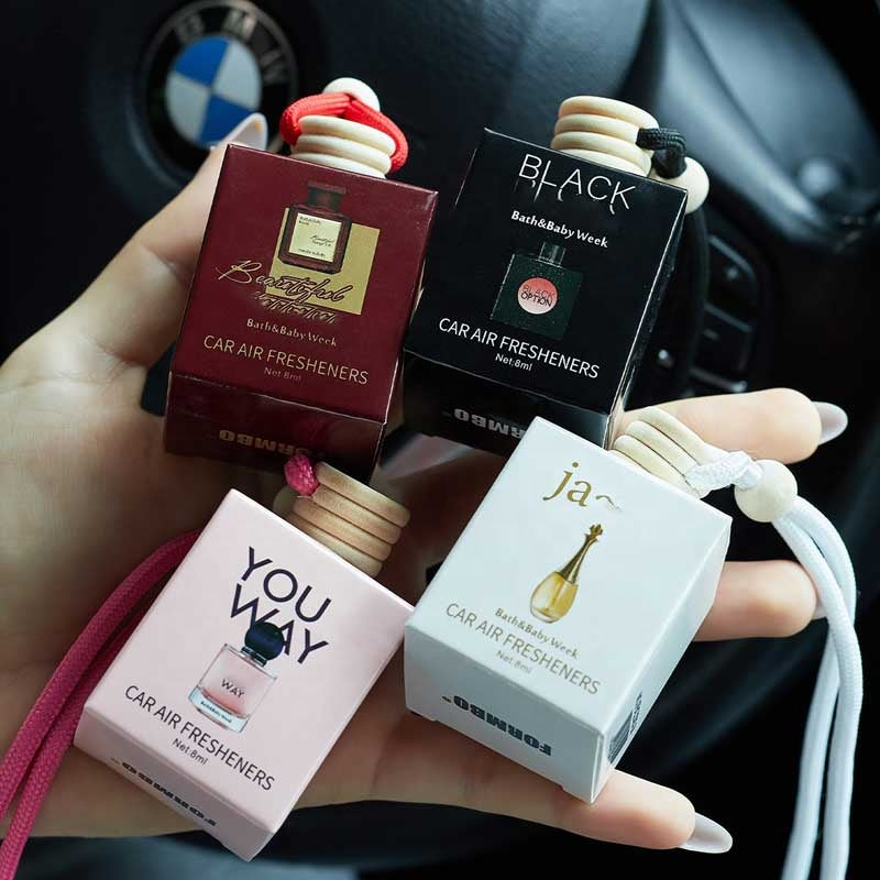 Cars Aroma Air Freshener Hanging Perfume Essential Oil Car Diffuser Hanging Car Bottles Perfume