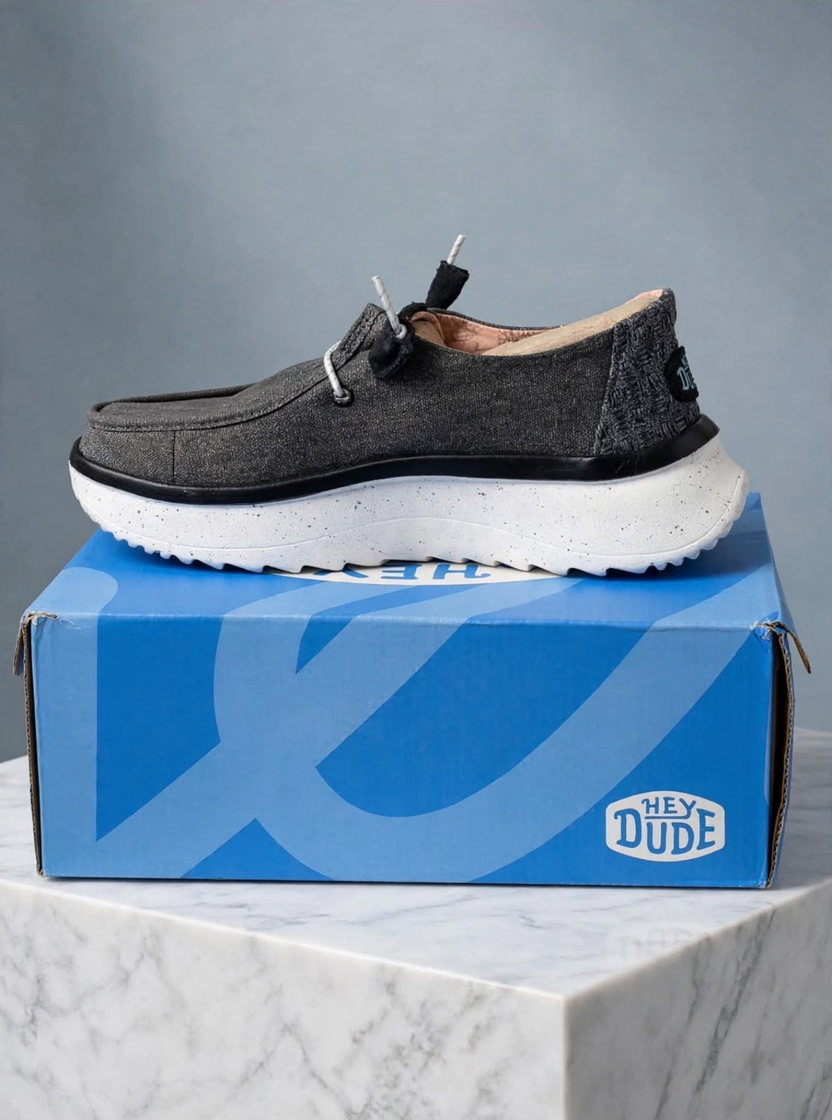 Hey dude wendy- dark grey canvas