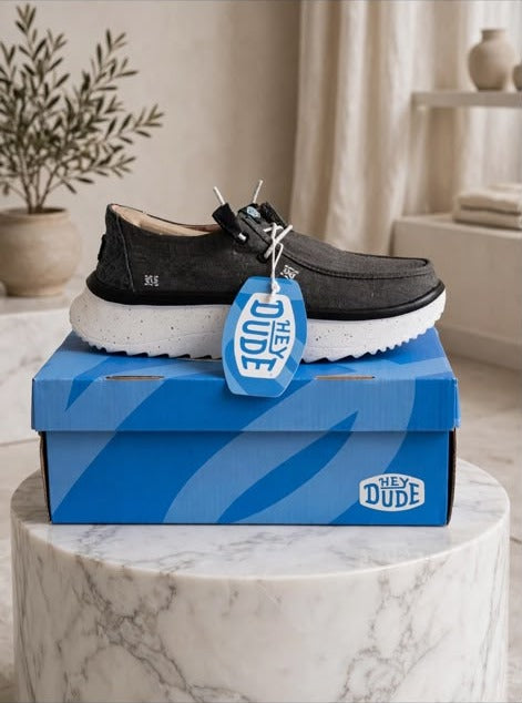 Hey dude wendy- dark grey canvas