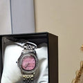 Invicta Unisex Watch – Silver and Pink, Round Frame