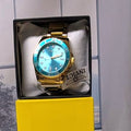 Invicta Unisex Watch – Blue and Gold, Round Frame