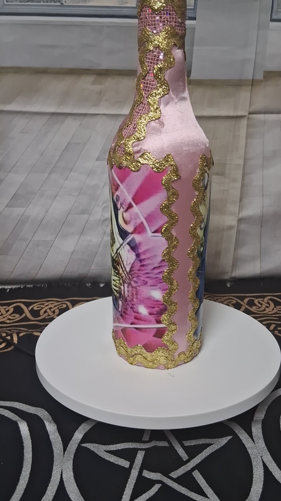 Èzili Freda Sequined Vodou Lwa Bottle