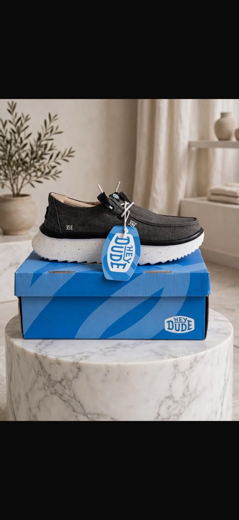 Hey dude wendy- dark grey canvas