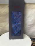 BriO Men's Tie Box Set – Royal Blue Paisley