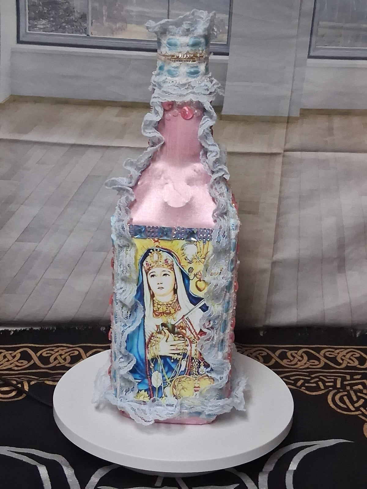 Èzili Freda Sequined Vodou Lwa Bottle