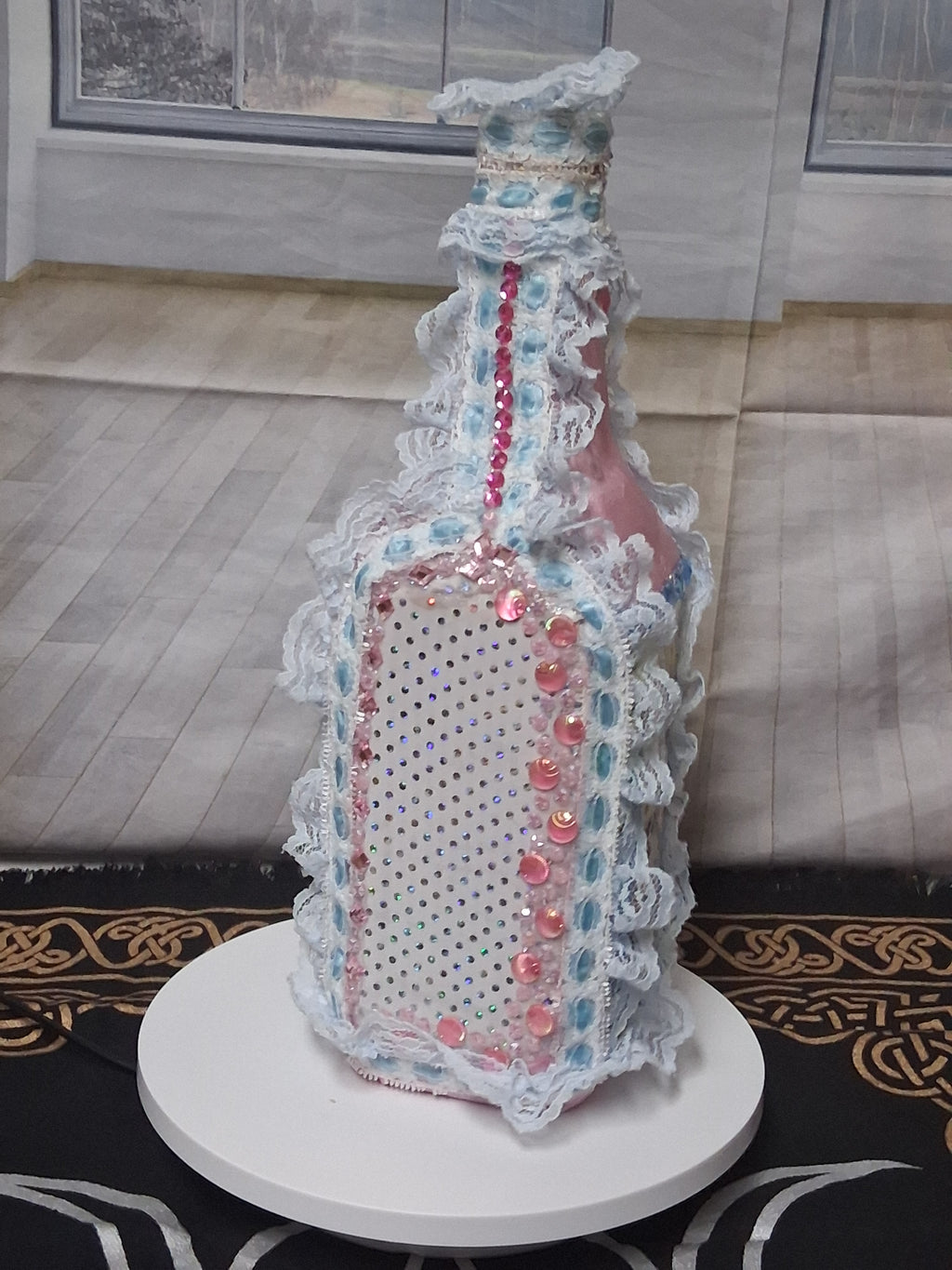 Èzili Freda Sequined Vodou Lwa Bottle