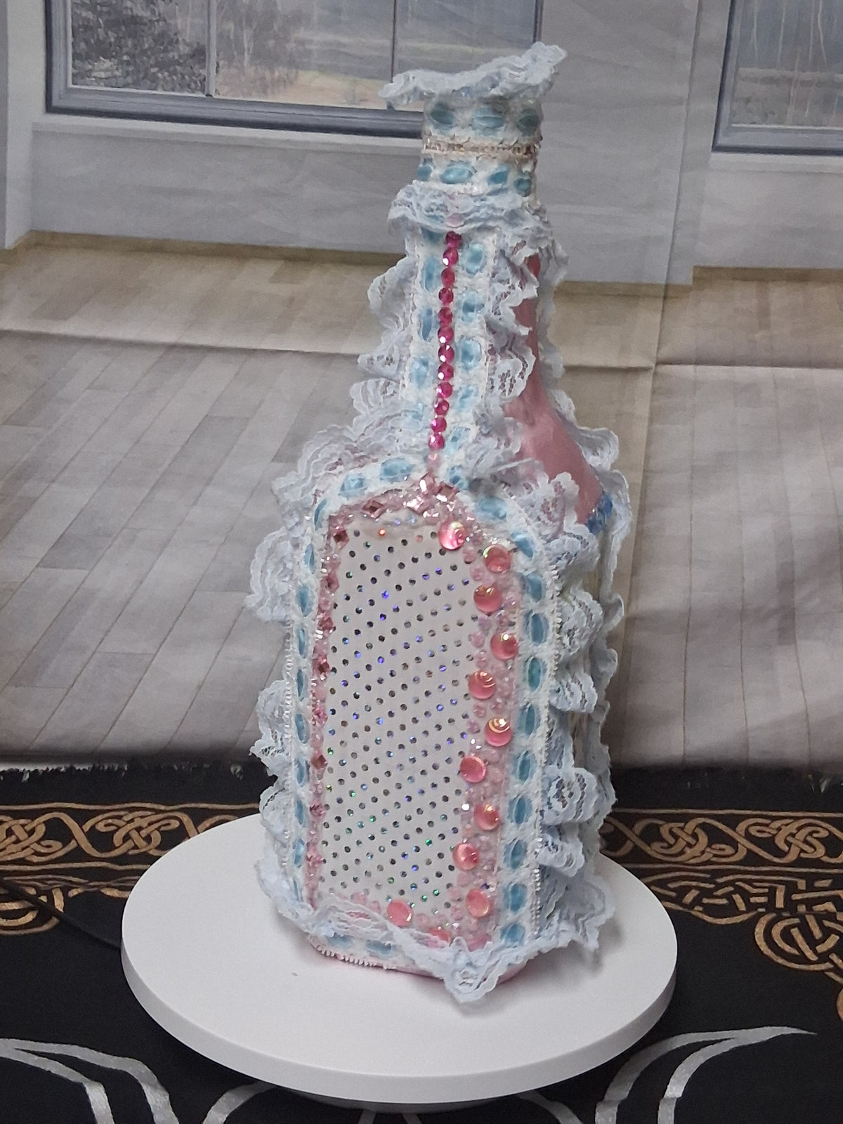 Èzili Freda Sequined Vodou Lwa Bottle