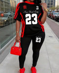 2 piece jersey and leggings set