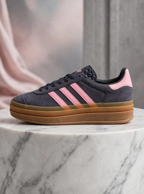 ADIDAS Gazelle Bold - Dark Gray / Pink Gum Platform*