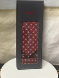 BriO Men's Tie Box Set – Burgundy Dot