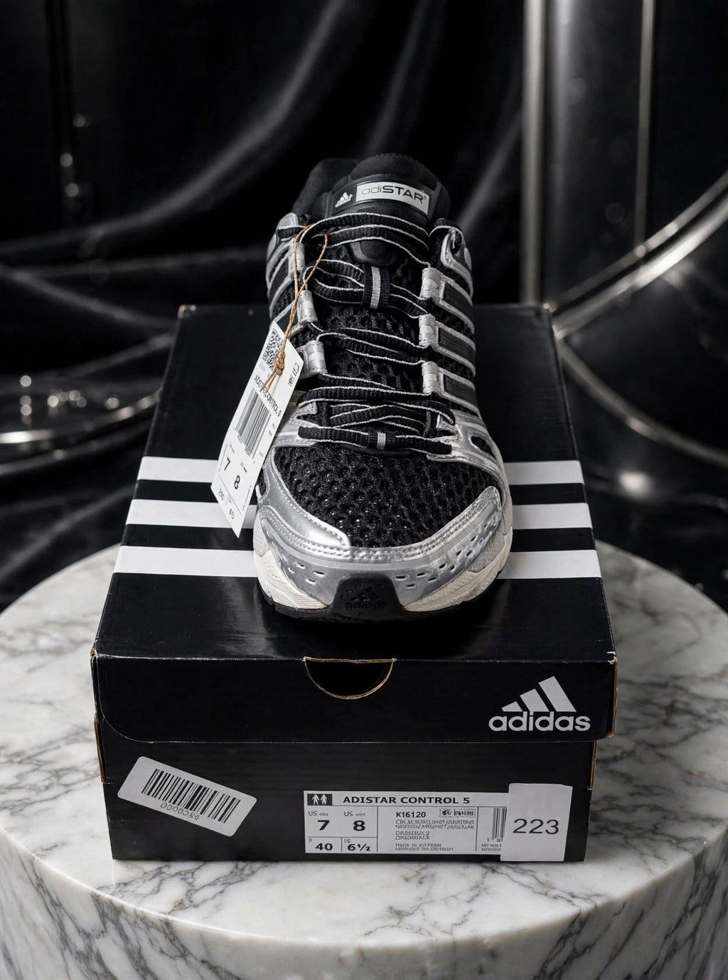 ADIDAS Adistar Control 5 - Black / Silver / White - US 7 Men*