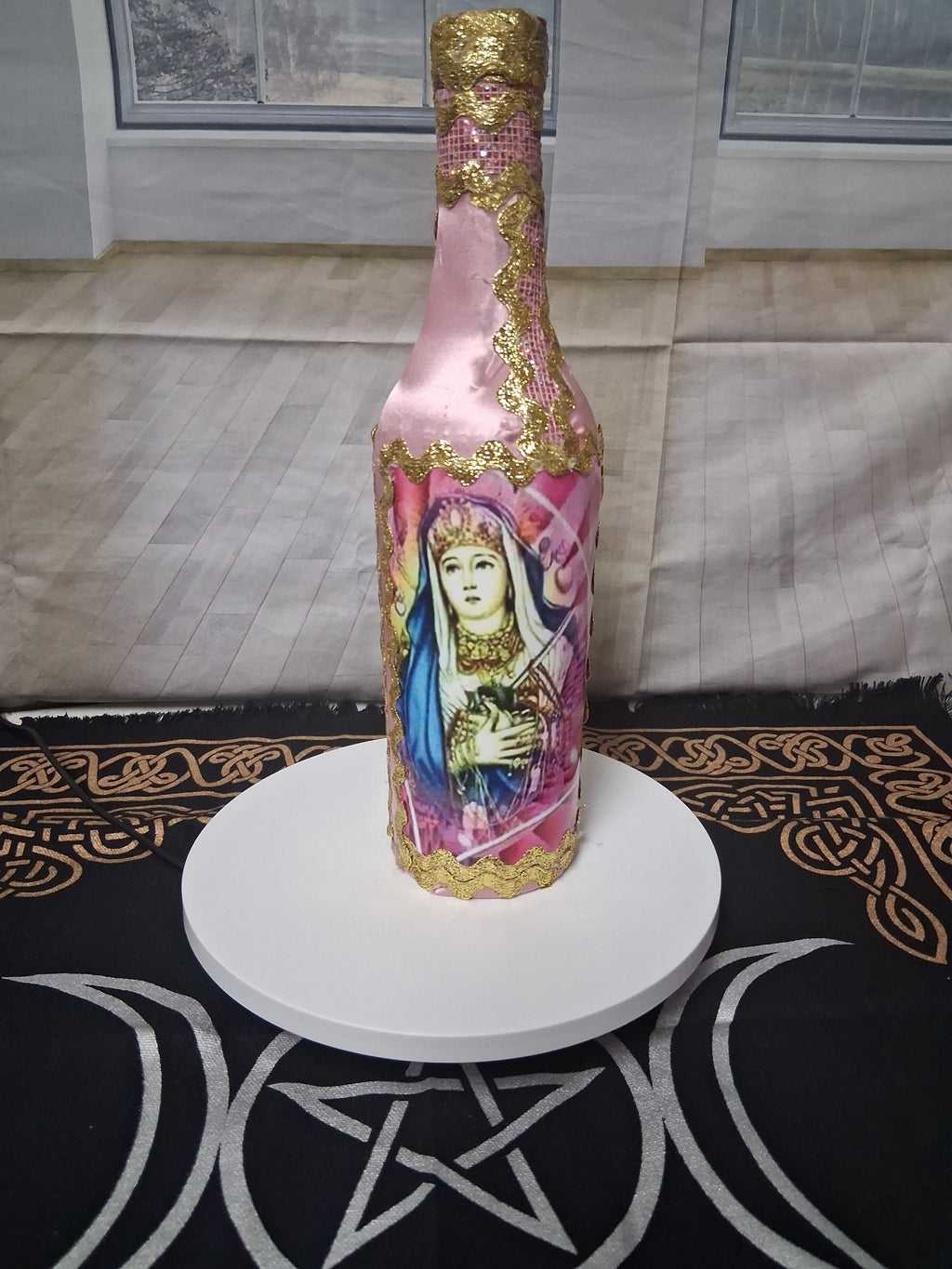 Èzili Freda Sequined Vodou Lwa Bottle