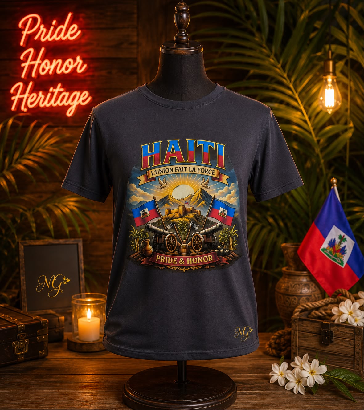 Haiti L'union fait la force t-shirt
