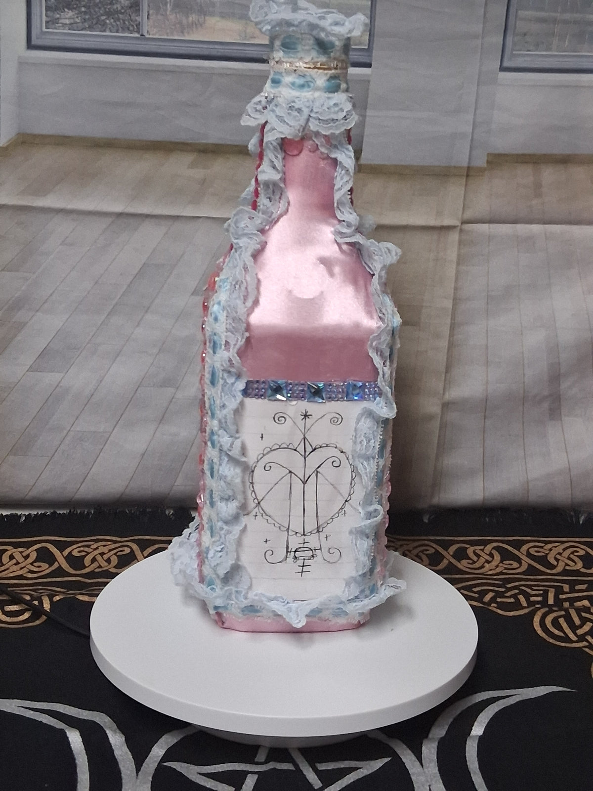Èzili Freda Sequined Vodou Lwa Bottle